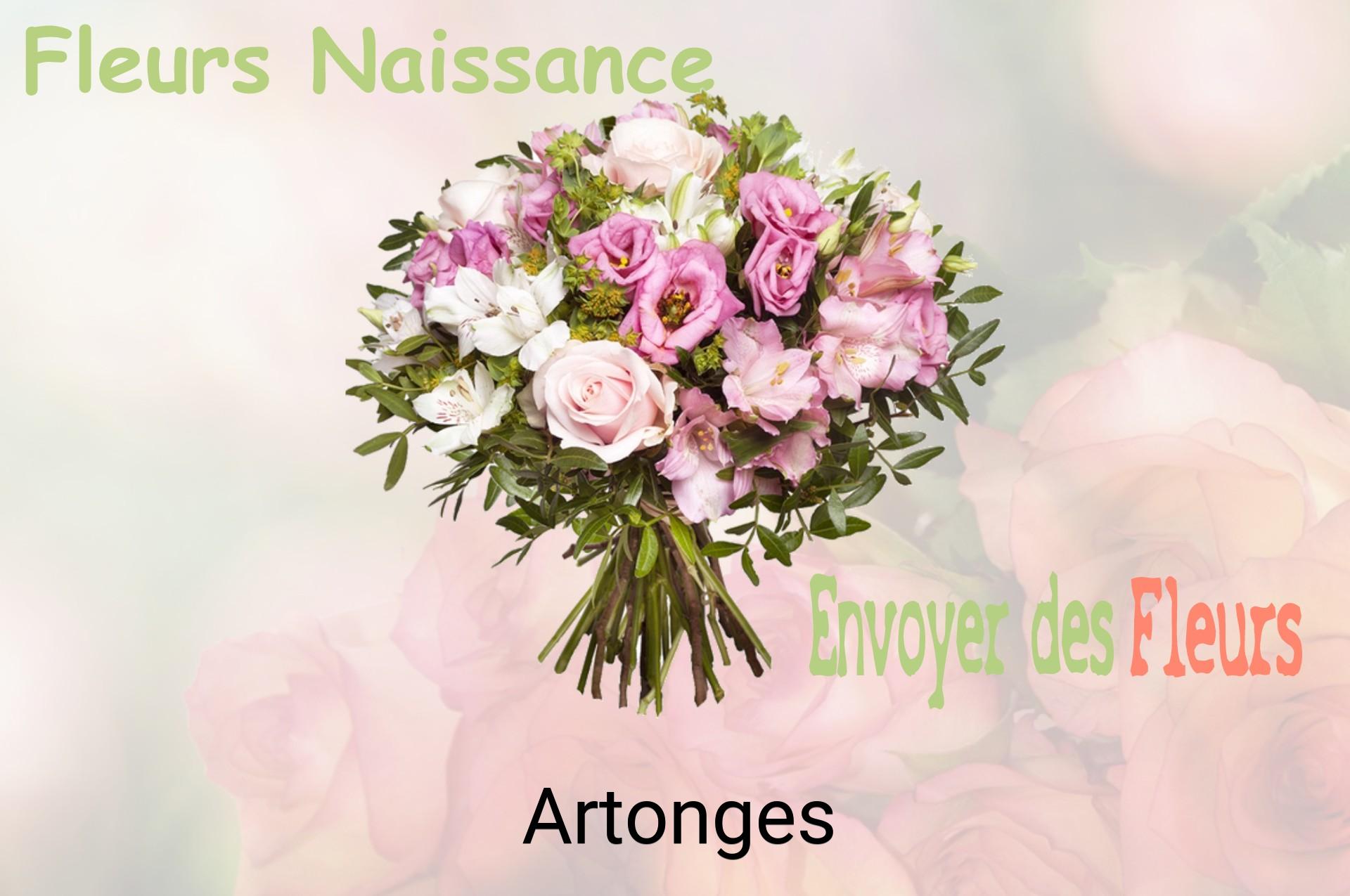 Bouquet de fleurs de naissance livré à Artonges
